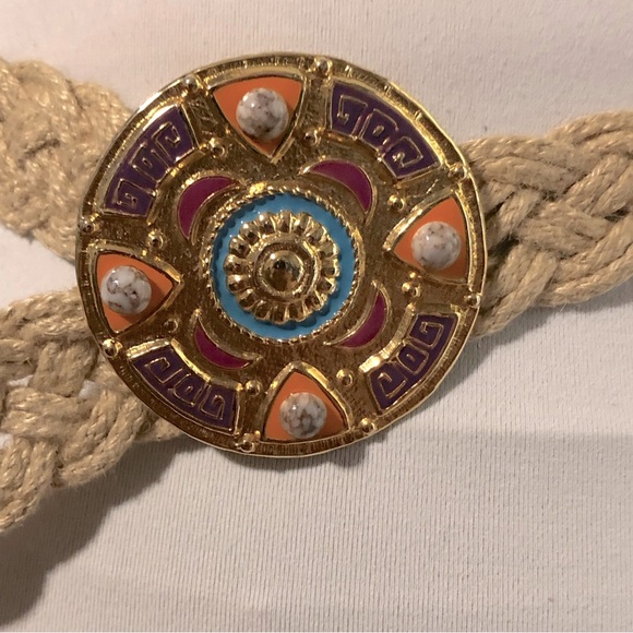 Vintage 80s Art to Wear Braided Rope Belt main image 9